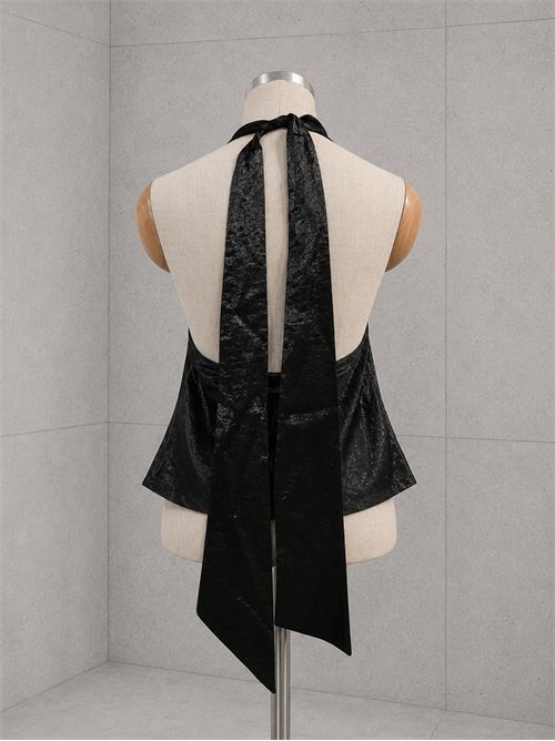 top scollo gronda cangiante SUSY MIX | SM00409NERO